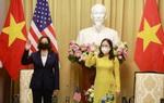 Phó Chủ tịch nước Võ Thị Ánh Xuân tiếp Phó Tổng thống Mỹ Kamala Harris 