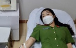 Nữ cán bộ Công an Hà Tĩnh kịp thời hiến máu cứu bệnh nhân bị đột quỵ