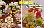 Mạng xã hội ngập tràn những mâm cỗ Tết Trung thu đủ sắc màu