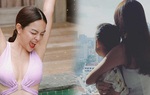 Sự khác biệt của Phạm Quỳnh Anh lúc chăm con với khi "bung xõa"