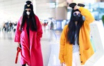 Phạm Băng Băng và Angelababy cùng trùm kín mít ở sân bay 