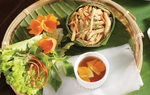Chạo nấm quấn rau ghém rừng