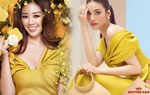 Đụng áo dài vàng ngày cận Tết, Khánh Vân mất điểm vì một chi tiết
