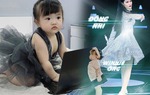 Chẳng khác mẹ dọn nhà vẫn mặc dạ hội, con gái Đông Nhi "học online" lộng lẫy hơn đi tiệc