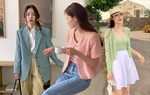 Diện áo khoác màu pastel để thêm trẻ trung