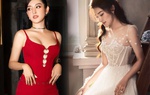 Huyền My bất ngờ tung ảnh mặc váy cưới 