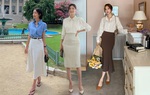 11 cách phối áo sơ mi với chân váy dành cho nàng công sở