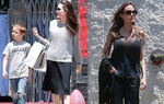 Angelina Jolie mặc giản dị đến trường con gái dự lễ