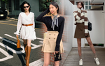 10 cách biến hóa với váy ngắn trong mùa lạnh