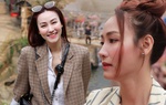 Mặc mỗi áo blazer, Ngân Khánh trổ tài phối đồ