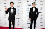 Song Joong Ki trẻ trung hội ngộ Bi Rain tại Lễ trao giải phim quốc tế Emmy 