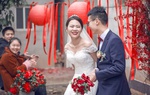 Đám cưới nông thôn siêu đẹp được tổ chức ngay sân nhà
