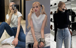 Phối đồ đơn giản nhưng Rosé vẫn đầy cá tính, sang chảnh