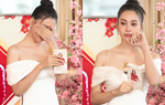Hoa hậu Tiểu Vy bật khóc khi nhắc về biến cố mẹ bị bệnh nặng