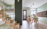 Ngôi nhà 40m2 màu xanh matcha với thiết kế tầng lửng xinh yêu của gia đình trẻ