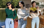 10 cách kết hợp áo len với quần jeans tươi trẻ, sành điệu