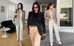 Phối 5 kiểu quần dài với áo blazer để thêm sành điệu