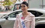 Á hậu Phương Anh hóa quý cô Pháp thanh lịch tại Hoa hậu Quốc tế 2022