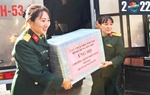 Phụ nữ Binh chủng Hóa học quyên góp quà tặng các em nhỏ của Chương trình Mottainai 2022
