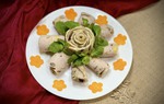 Cách cắt và xếp giò đẹp mà đơn giản bày mâm cỗ ngày Tết