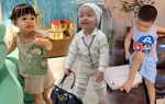 Nhóc tì nhà sao Việt nghịch túi hàng hiệu của mẹ