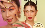 Mùng 1 Tết, Hoa hậu Thùy Tiên khoe nails đính đầy đá nổi bật