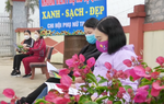 Thu gom phế liệu xây dựng công trình "Khuôn viên nhà văn hóa phụ nữ tự quản" 