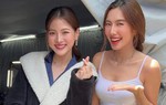 Thùy Tiên rạng rỡ bên nữ diễn viên nổi tiếng Thái Lan