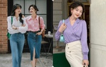 4 kiểu áo blouse giấu vòng 2 cực khéo