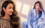 "Mẹ bỉm" Primmy Trương nhuộm tóc highlight, gẩy sợi xanh sợi tím 