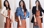 Chiêu mix đồ với váy lụa khiến eo thon bụng phẳng