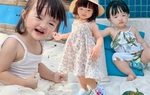 Con gái Đông Nhi "khó ở" ra mặt khi mặc váy yếm, còn váy hoa lại dịu như nàng thơ