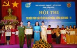 Phụ nữ Vĩnh Phúc thi tìm hiểu pháp luật về đất đai và phòng, chống dịch Covid-19