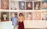 Nữ nhà báo trong nét vẽ Huỳnh Dũng Nhân
