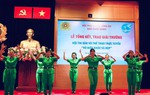 Phụ nữ Công an phô diễn vũ điệu khỏe, đẹp tại Hội thi dân vũ thể thao trực tuyến 