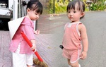 Con gái Đông Nhi đi tập thể dục cũng ăn mặc ra dáng "bé khỏe bé ngoan"