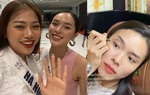 Tài make-up thần tốc, kẻ mắt mèo trên xe rung lắc của thí sinh Hoa hậu Hoàn vũ Việt Nam 