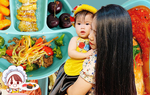 Con 9 tháng tuổi, mẹ đã thực hành kỷ luật bàn ăn với những suất ăn đẹp như tranh