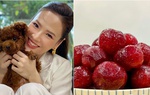 MC Đan Lê khoe tiệc mận lúc nửa đêm 
