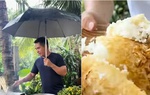 Diễn viên Trung Dũng làm món bánh chân quê 