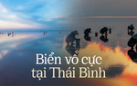 Bất ngờ với bãi biển vô cực "tuyệt tác của thiên nhiên" ở Thái Bình