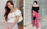 12 cách diện áo trễ vai từ phụ nữ Hàn vừa sang vừa thanh lịch