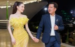 Vợ chồng Nhã Phương - Trường Giang tay trong tay dự lễ trao giải phim ngắn 