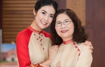 Ngọc Hân cùng mẹ diện áo dài đôi thiết kế từ vải may sari của Ấn Độ