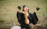 Mẹ bầu "chơi trội" hóa thân thành Trư Bát Giới lan toả năng lượng tích cực tới mọi người