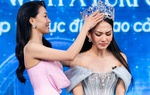 Hoa hậu Mai Phương có nhiều khoảnh khắc rớt nước mắt với vương miện 3 tỷ