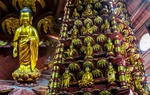 Tòa tháp 9 tầng ở Hải Dương chứa 162 tượng thếp vàng