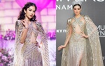 Nam Anh diện lại đầm của Khánh Vân: Thần thái sang chảnh, gặp sự cố khi catwalk 