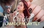 Đặt trước cả tháng, chờ đến nửa đêm để làm móng, làm tóc ăn Tết 