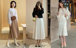 4 kiểu giày hợp với chân váy dài 